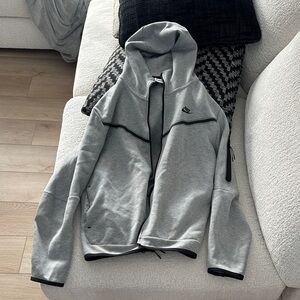 Grey Nike tech zip